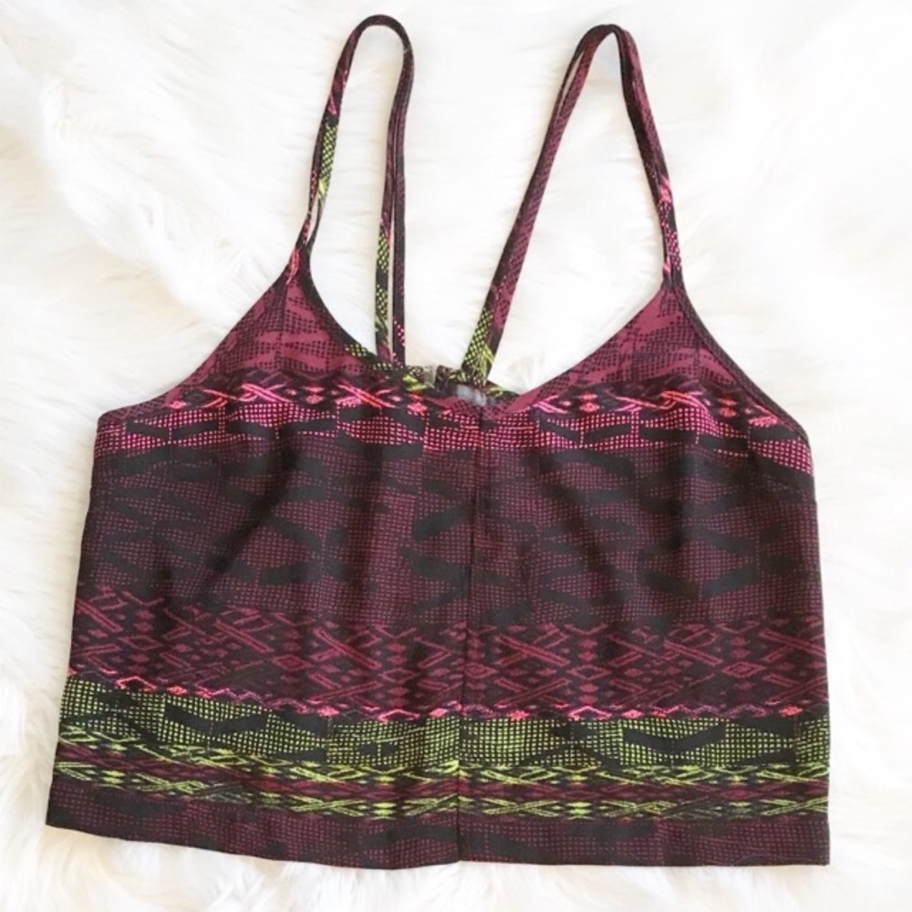 Silence + Noise Cropped Top Neon